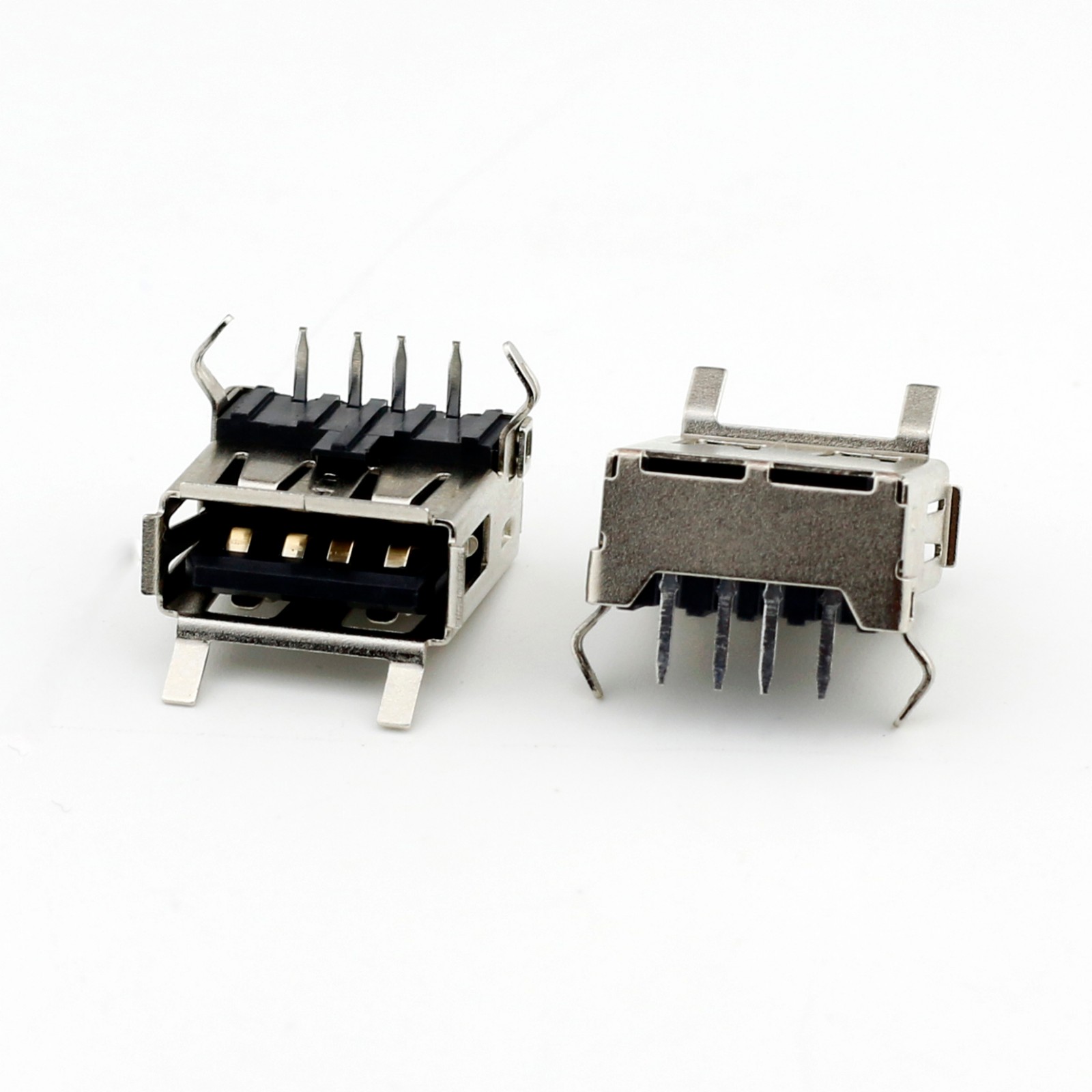 USB 2.0 AF single-layer 90 degree elastic